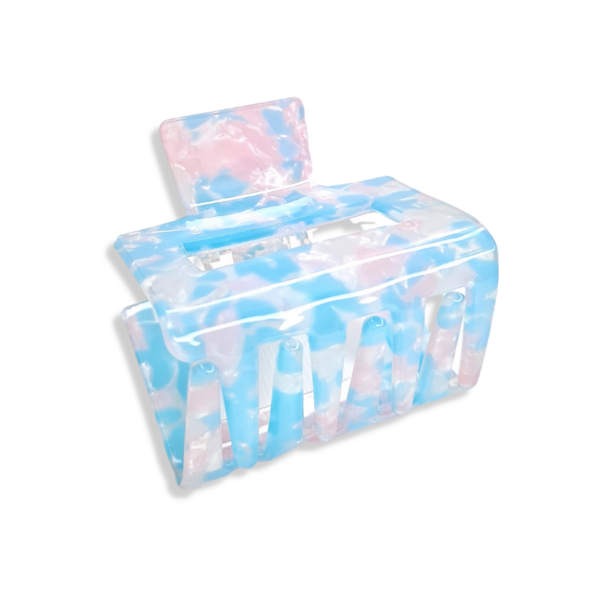 Square Marble Swirl Hair Claw